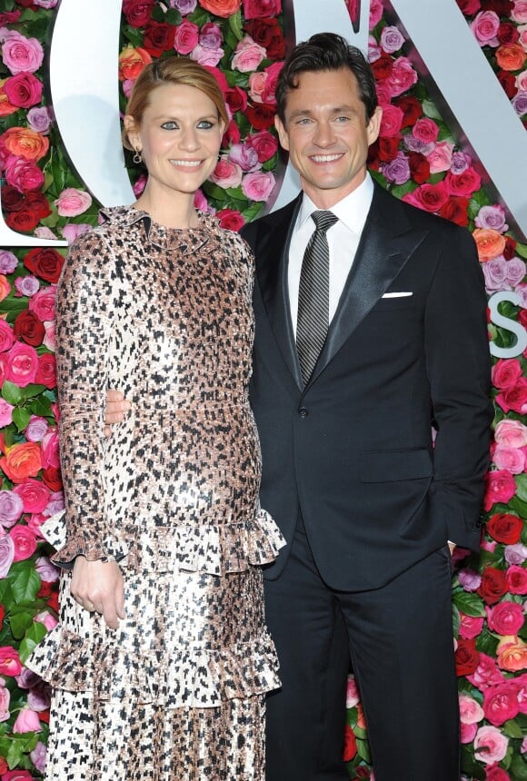Claire Danes enceinte et son mari Hugh Dancy - 72ème cérémonie annuelle des Tony Awards au Radio City Music Hall à New York, le 10 juin 2018.