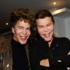 Igor Bogdanov (Bogdanoff) et son frère Grichka lors de la générale de la pièce "Les fantômes de la rue papillon" au théâtre de la Bruyère à Paris, le 23 novembre 2017. © Guirec Coadic/Bestimage