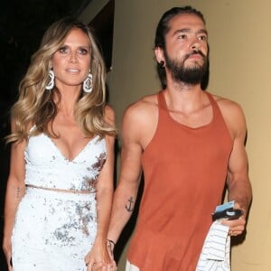 Heidi Klum et son compagnon Tom Kaulitz sont allés à la soirée en l'honneur de S. Cowell pour célébrer son étoile sur le Walk of Fame à West Hollywood, le 22 août 2018