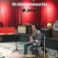 Robin Le Mesurier, guitariste de Johnny Hallyday, de nouveau au travail au studio Apogee à Santa Monica, janvier 2018.