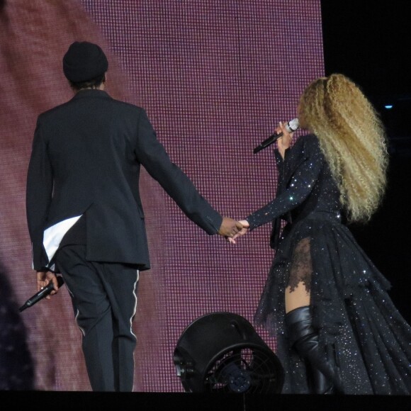 Beyoncé et JAY-Z en concert à Cardiff pour leur tournée "On the Run Tour II" le 6 juin 2018.