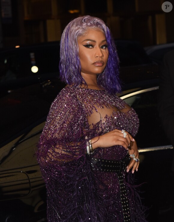 Nicki Minaj arrive à la soirée "6th Annual Media Awards" au Park Hyatt Hotel à New York. le 6 septembre 2018.