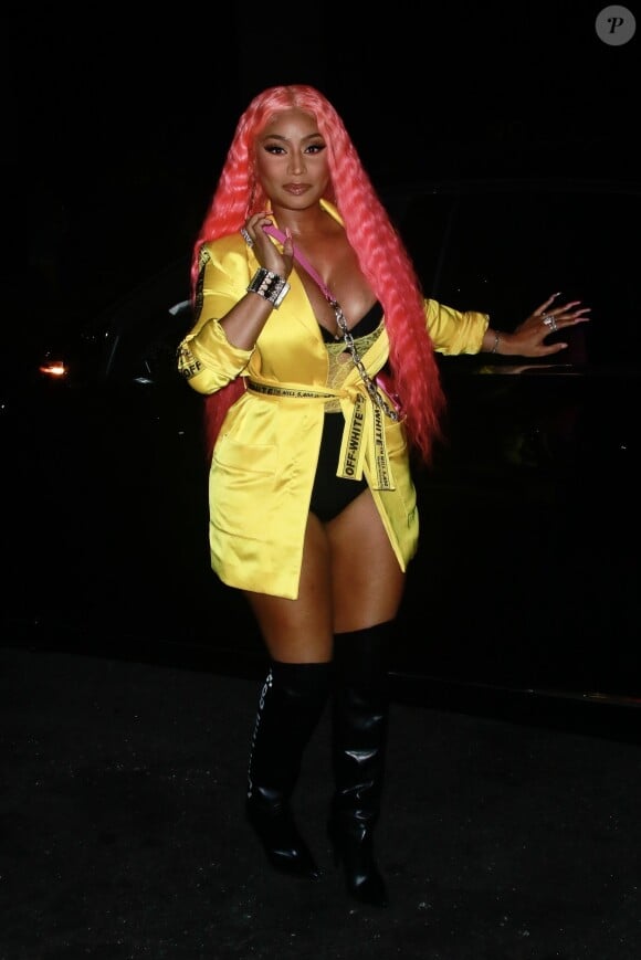Nicki Minaj se rend à la soirée E!, Elle et IMG au club The Pool à New York le 5 septembre 2018.