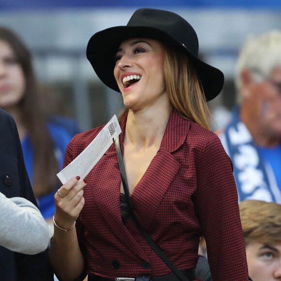 Rachel Legrain-Trapani (compagne de B.Pavard) dans les tribunes lors de la Ligue des nations opposant la France aux Pays-Bas, au Stade de France, à Saint-Denis, Seine Saint-Denis, France, le 9 septembre 2018. La France a gagné 2-1. © Cyril Moreau/Bestimage