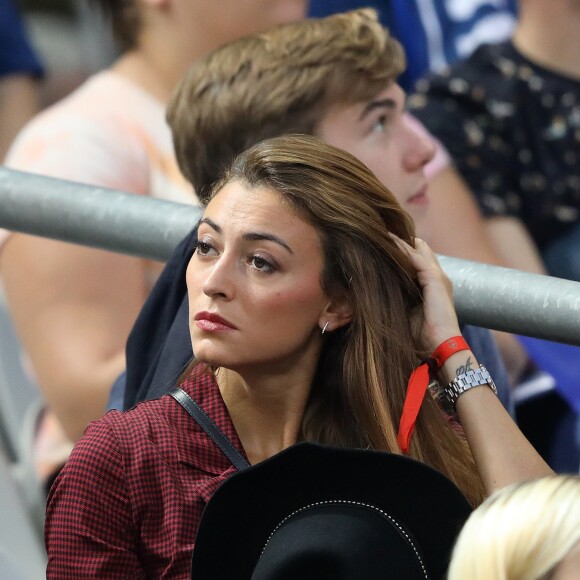 Rachel Legrain-Trapani (compagne de B.Pavard) dans les tribunes lors de la Ligue des nations opposant la France aux Pays-Bas, au Stade de France, à Saint-Denis, Seine Saint-Denis, France, le 9 septembre 2018. La France a gagné 2-1. © Cyril Moreau/Bestimage