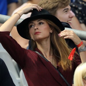 Rachel Legrain-Trapani (compagne de B.Pavard) dans les tribunes lors de la Ligue des nations opposant la France aux Pays-Bas, au Stade de France, à Saint-Denis, Seine Saint-Denis, France, le 9 septembre 2018. La France a gagné 2-1. © Cyril Moreau/Bestimage