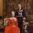  Photo d'archives de la reine Margrethe II et du prince Henrik de Danemark. 