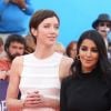 Sara Giraudeau et Leila Bekhti - Arrivées à la cérémonie de clôture du 44ème Festival du Film Américain de Deauville. Le 8 septembre 2018.