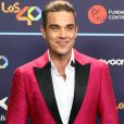 Robbie Williams au photocall des 40èmes Music Awards à Barcelone, le 1er décembre 2016.