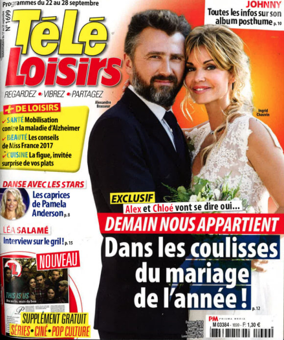 Couverture de "Télé-Loisirs". Septembre 2018.
