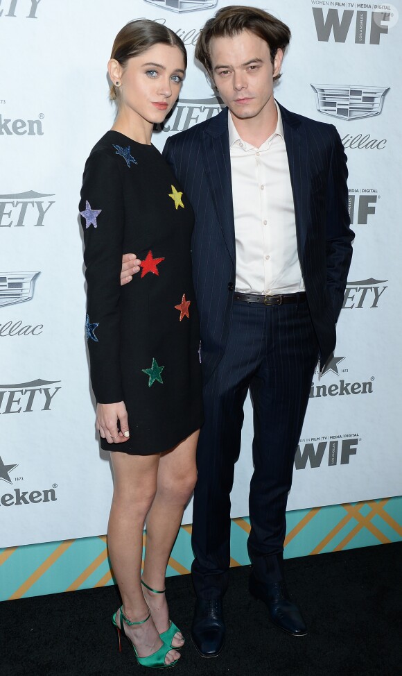 Charlie Heaton et sa compagne Natalia Dyer - Les célébrités assistent à la soirée "Variety Women in Film" à Los Angeles le 15 septembre 2018.