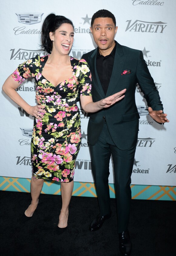 Sarah Silverman et Trevor Noah - Les célébrités assistent à la soirée "Variety Women in Film" à Los Angeles le 15 septembre 2018.