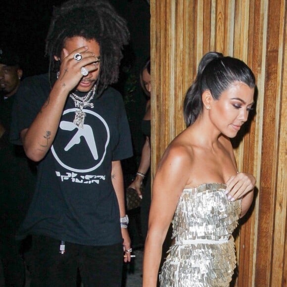 Kourtney Kardashian est allée diner et faire la fête à The Nice Guy avec Luka Sabbat à Los Angeles, le 14 septembre 2018