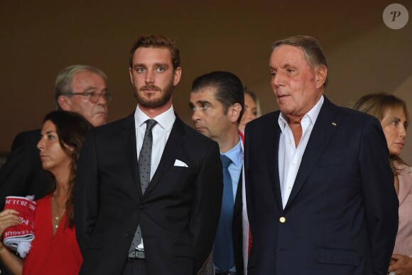 Pierre Casiraghi - Match de football entre l'AS Monaco et l'Atlético de Madrid lors de la 1ère journée de Ligue des champions au stade Louis-II à Monaco le 18 septembre 2018. L'Atlético de Madrid a battu l'AS Monaco sur le score de 2 buts à 1. © Lionel Urman/Bestimage