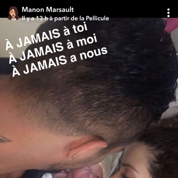 Manon Marsault et Julien Tanti dévoilent des photos de leur fils Tiago - Snapchat, 25 mai 2018