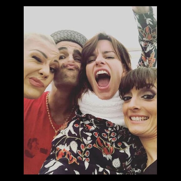 Fauve Hautot, Christophe Licata, Coralie Licata et Katrina Patchett en tournée DALS - Instagram, 17 juillet 2018