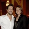 Titoff et sa femme Tatiana - Générale de la pièce "Open Space" au théâtre de Paris le 11 mai 2015.