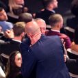 Zinedine Zidane et Didier Deschamps (sélectionneur de l'équipe de France) - sacré meilleur entraîneur de l'année 2018 lors de la cérémonie des Trophées Fifa 2018 au Royal Festival Hall à Londres, Royaume Uni, le 25 septembre 2018. © Cyril Moreau/Bestimage