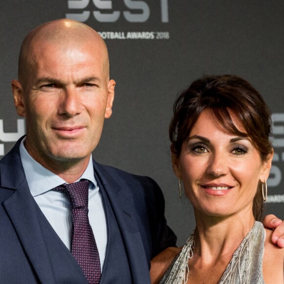 Zinedine Zidane et sa femme Véronique - Les célébrités arrivent à la cérémonie des Trophées Fifa 2018 au Royal Festival Hall à Londres, Royaume Uni, le 25 septembre 2018. © Cyril Moreau/Bestimage