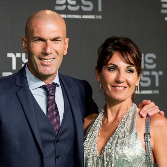 Zinedine Zidane et sa femme Véronique - Les célébrités arrivent à la cérémonie des Trophées Fifa 2018 au Royal Festival Hall à Londres, Royaume Uni, le 25 septembre 2018. © Cyril Moreau/Bestimage