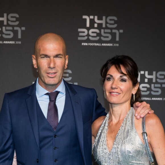 Zinedine Zidane et sa femme Véronique - Les célébrités arrivent à la cérémonie des Trophées Fifa 2018 au Royal Festival Hall à Londres, Royaume Uni, le 25 septembre 2018. © Cyril Moreau/Bestimage