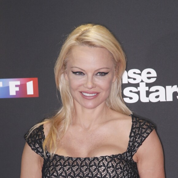 Pamela Anderson - Photocall de la saison 9 de l'émission "Danse avec les stars" (DALS) au siège de TF1 à Boulogne-Billancourt le 11 septembre 2018. © Christophe Aubert via Bestimage