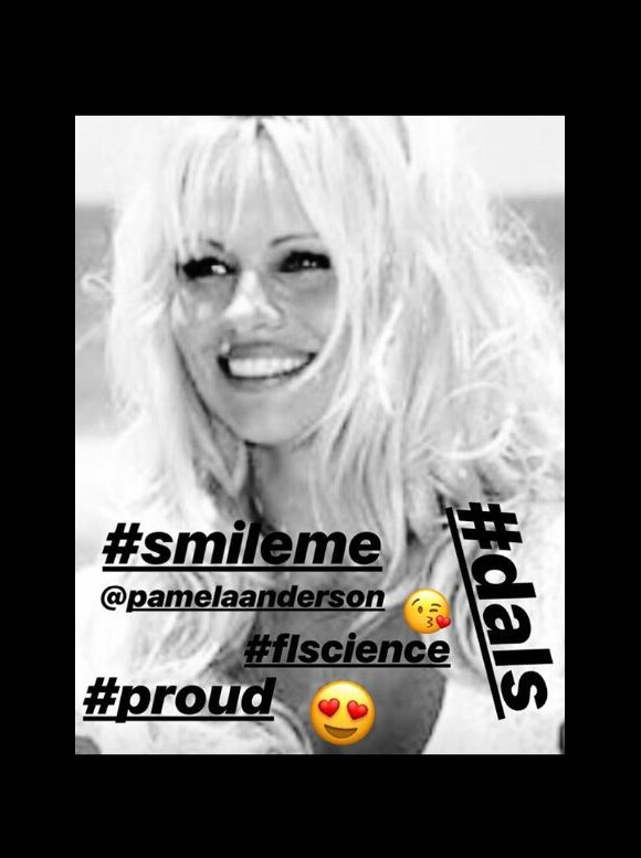 Adil Rami apporte son soutien à Pamela Anderson sur Instagram le 26 septembre 2018.