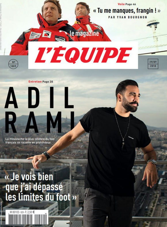 Couverture du magazine L'Equipe, en kiosque le 29 septembre 2018.