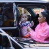 Kim Kardashian et son fils Saint à New York, le 29 septembre 2018