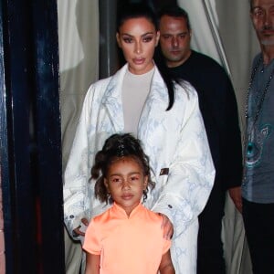 Kim Kardashian et sa fille North à New York, le 29 septembre 2018