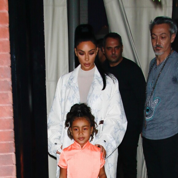 Kim Kardashian et sa fille North à New York, le 29 septembre 2018