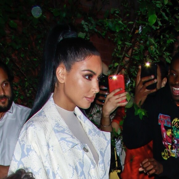Kim Kardashian et sa fille North à New York, le 29 septembre 2018