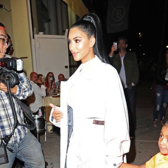 Kim Kardashian et sa fille North à New York, le 29 septembre 2018