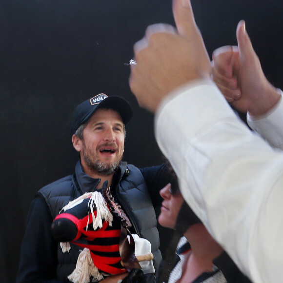 Exclusif - Guillaume Canet est le président et le parrain du 1er championnat du monde de cheval à deux pattes aux Herbiers, près de Nantes le 29 septembre 2018. Le "Horse Man" est une discipline venu de Finlande qui compte 10 000 licenciés. La compétition regroupe 55 équipes du monde entier représentants plus de 400 participants qui doivent participer à une épreuve de dressage et une de saut d'obstacle. © Patrick Bernard / Bestimage