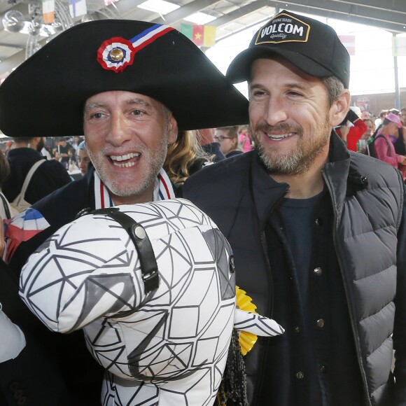 Exclusif - Guillaume Canet est le président et le parrain du 1er championnat du monde de cheval à deux pattes aux Herbiers, près de Nantes le 29 septembre 2018. Le "Horse Man" est une discipline venu de Finlande qui compte 10 000 licenciés. La compétition regroupe 55 équipes du monde entier représentants plus de 400 participants qui doivent participer à une épreuve de dressage et une de saut d'obstacle. © Patrick Bernard / Bestimage