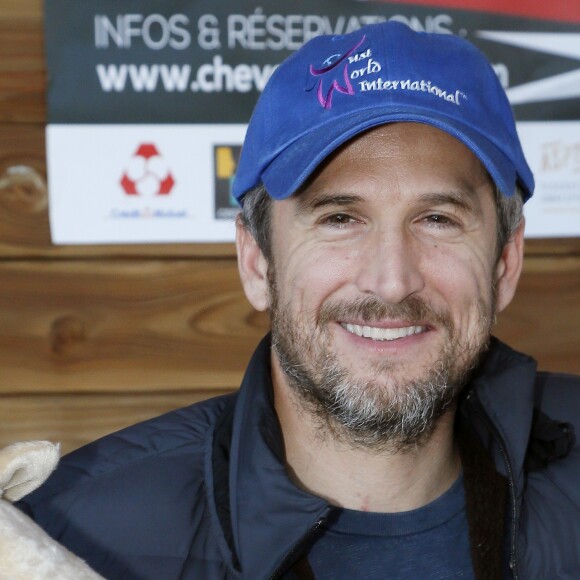 Exclusif - Guillaume Canet est le président et le parrain du 1er championnat du monde de cheval à deux pattes aux Herbiers, près de Nantes le 29 septembre 2018. Le "Horse Man" est une discipline venu de Finlande qui compte 10 000 licenciés. La compétition regroupe 55 équipes du monde entier représentants plus de 400 participants qui doivent participer à une épreuve de dressage et une de saut d'obstacle. © Patrick Bernard / Bestimage