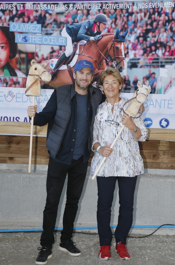 Exclusif - Guillaume Canet est le président et le parrain du 1er championnat du monde de cheval à deux pattes aux Herbiers, près de Nantes le 29 septembre 2018. Le "Horse Man" est une discipline venu de Finlande qui compte 10 000 licenciés. © Patrick Bernard / Bestimage