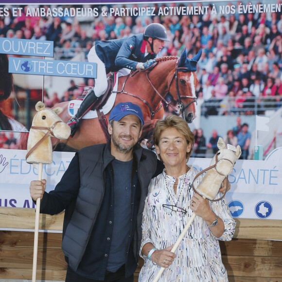 Exclusif - Guillaume Canet est le président et le parrain du 1er championnat du monde de cheval à deux pattes aux Herbiers, près de Nantes le 29 septembre 2018. Le "Horse Man" est une discipline venu de Finlande qui compte 10 000 licenciés. © Patrick Bernard / Bestimage