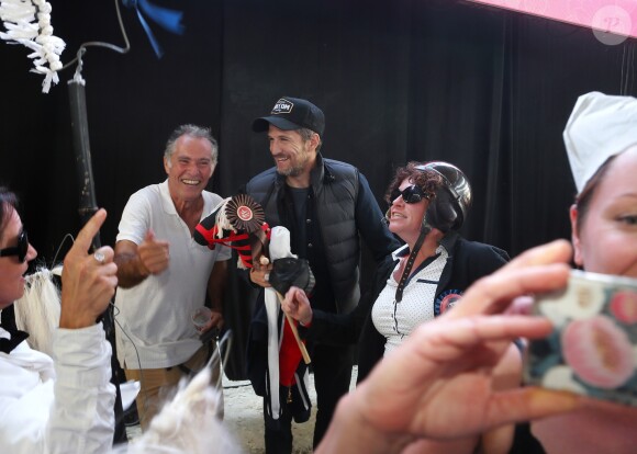 Exclusif - Guillaume Canet est le président et le parrain du 1er championnat du monde de cheval à deux pattes aux Herbiers, près de Nantes le 29 septembre 2018. Le "Horse Man" est une discipline venu de Finlande qui compte 10 000 licenciés. La compétition regroupe 55 équipes du monde entier représentants plus de 400 participants qui doivent participer à une épreuve de dressage et une de saut d'obstacle. © Patrick Bernard / Bestimage