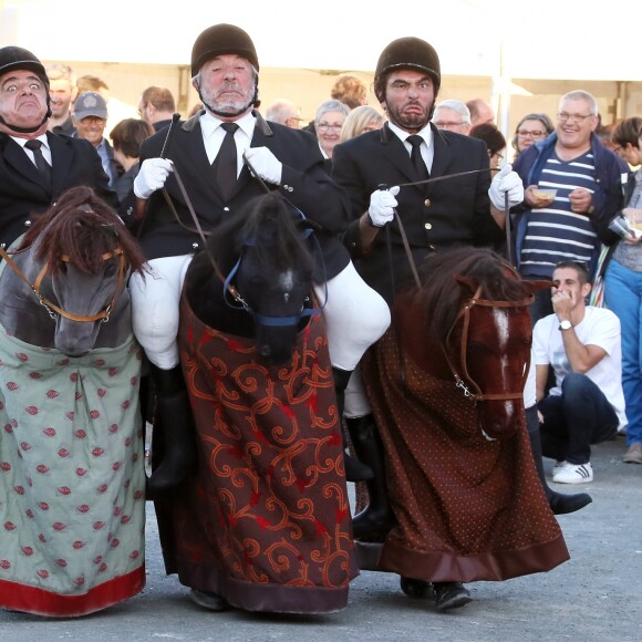 Exclusif - Guillaume Canet est le président et le parrain du 1er championnat du monde de cheval à deux pattes aux Herbiers, près de Nantes le 29 septembre 2018. Le "Horse Man" est une discipline venu de Finlande qui compte 10 000 licenciés. La compétition regroupe 55 équipes du monde entier représentants plus de 400 participants qui doivent participer à une épreuve de dressage et une de saut d'obstacle. © Patrick Bernard / Bestimage