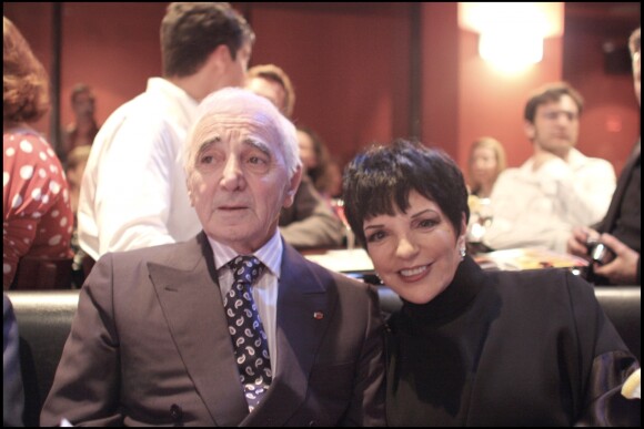 EXCLUSIF - Charles Aznavour et Liza Minelli à New York en 2009.