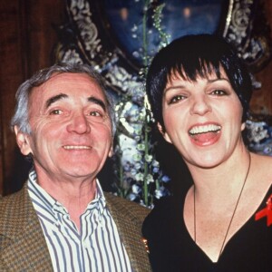 Charles Aznavour et Liza Minelli en 1994. 