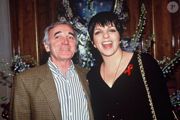 Charles Aznavour et Liza Minelli en 1994. 