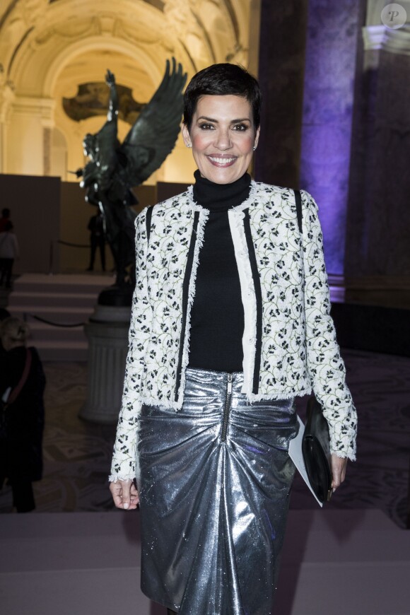 Cristina Cordula - Photocall du défilé de mode "Giambattista Valli", collection Haute-Couture printemps-été 2018, à Paris. Le 22 janvier 2018 © Olivier Borde / Bestimage