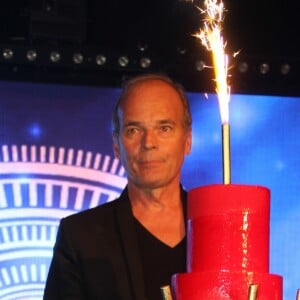 Exclusif - Laurent Baffie - L.Baffie fête ses 60 ans avec ses amis au Manko à Paris, France, le 19 avril 2018. © Philippe Baldini/Bestimage