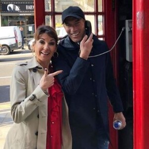 Zinédine Zidane avec sa femme Véronique à Londres le 26 septembre 2018.