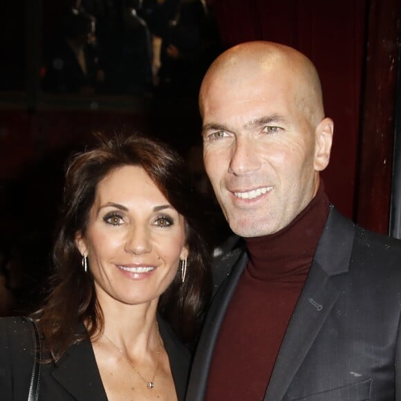 Semi-exclusif - Zinedine Zidane et sa femme Véronique - Dîner de l'équipe de France 98 au Buddha-Bar à Paris à l'occasion des 20 ans de la victoire de l'équipe de France, le 11 juin 2018. © Marc Ausset-Lacroix/Bestimage