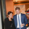 Le prince Harry, duc de Sussex et Meghan Markle, duchesse de Sussex quittent la soirée WellChild Awards à Londres le 4 septembre 2018.