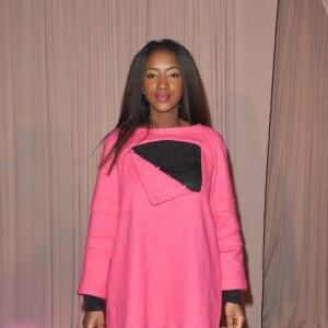 Semi-Exclusif - Hapsatou Sy - Défilé Fahaid Sanober à l'hôtel Marignan à Paris, le 17 mars 2018. © Coadic Guirec/Bestimage