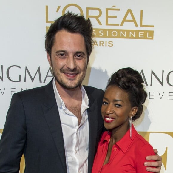 Vincent Cerutti et sa compagne Hapsatou Sy - Couture Ball by Langman Events" Closing Fashion week en Présence de Madame A. Laffont aux platines au Mona Bismarck American Center à Paris , le 26 janvier 2018. © Pierre Perusseau/Bestimage